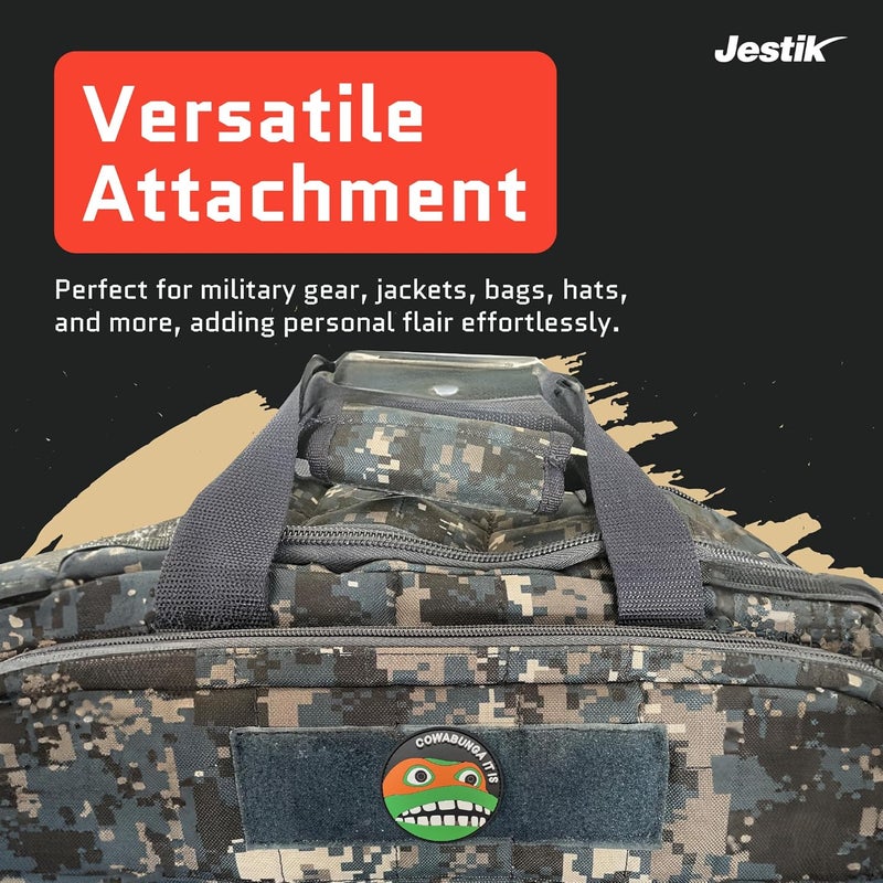 Jestik رقعة PVC، رقع مضحكة، رقعة معنوية تكتيكية فكاهية مع مشبك وحلقة، رقع لطيفة للحقائب، الزي العسكري، الجينز، السترات، السترات الواقية، القبعات والمزيد - كوابونغا - Image 3